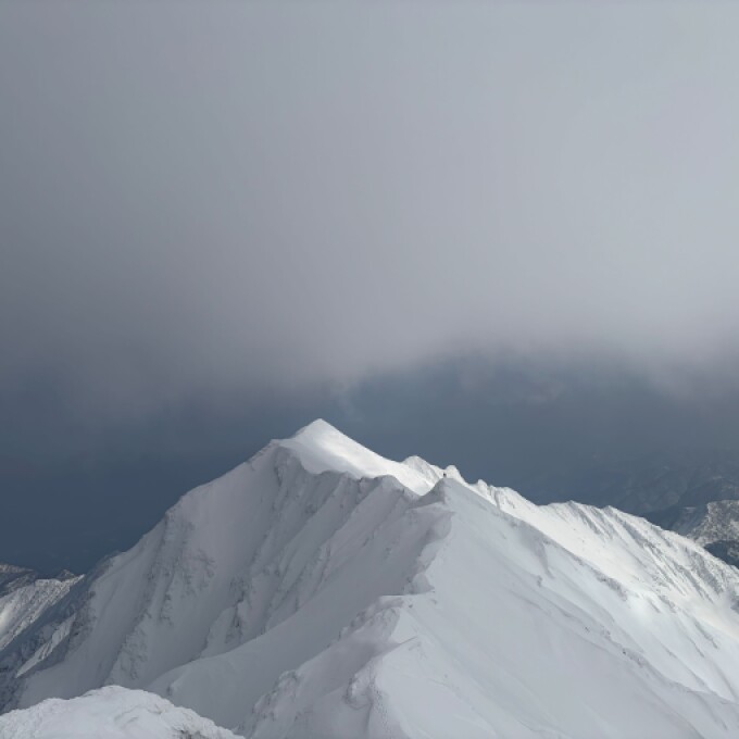 雪の伯耆大山