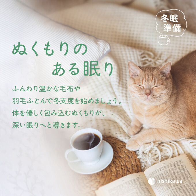 nishikawa 「冬眠準備・あたたかな冬」