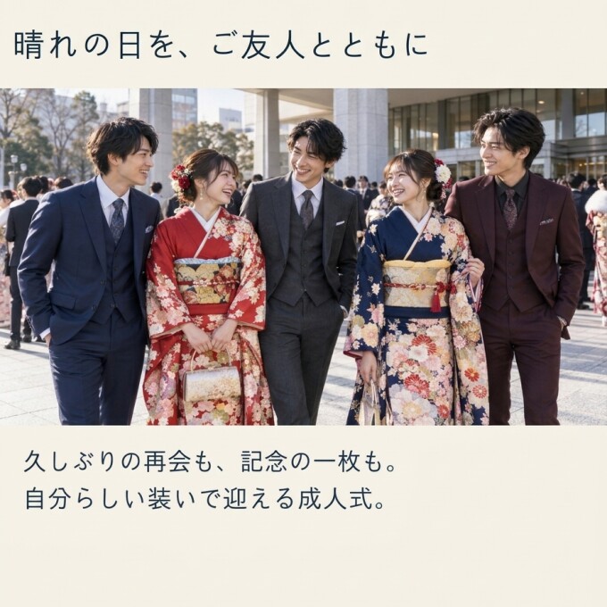 成人式は高知大丸オーダースーツで！