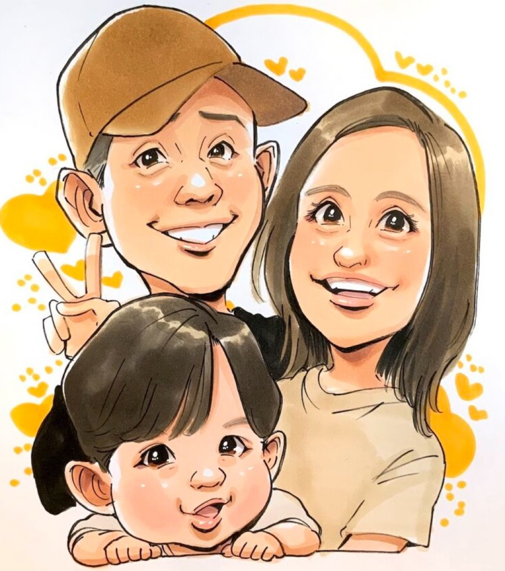 １日だけの似顔絵ブース