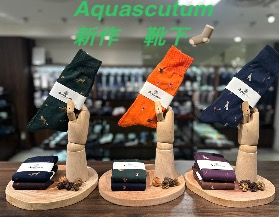AQの秋の新柄🦊靴下🧦