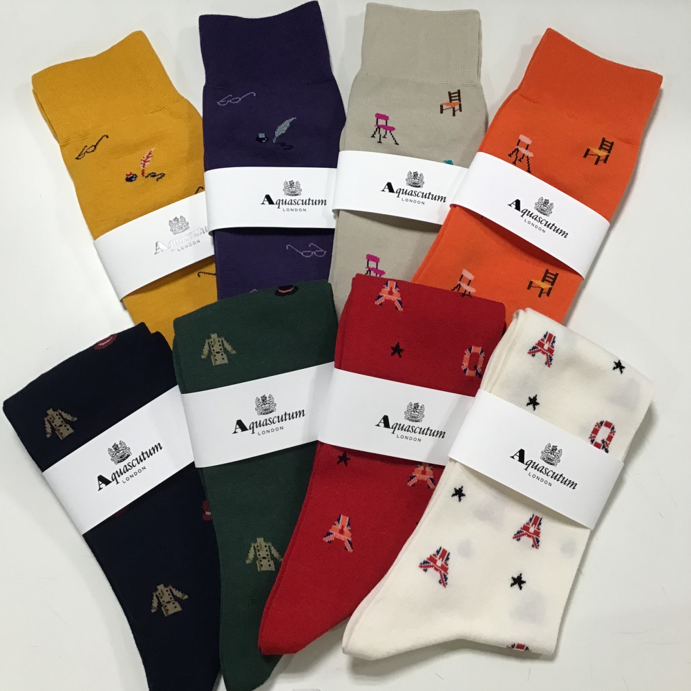 Aquascutum紳士ソックス春の新作🧦🌸