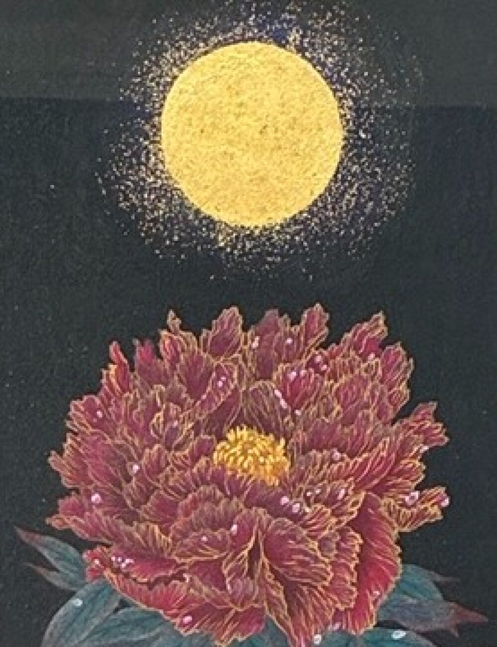 穴澤和紗日本画展　暁と宵の花露