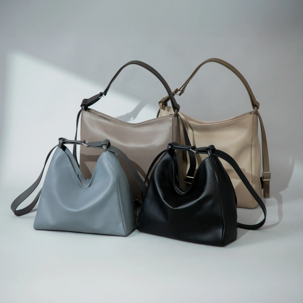 ワンタッチで切り替えられる、2wayバックパック