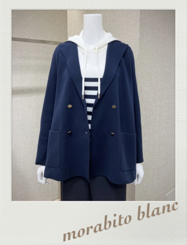 〈MORABITO BLANC〉長く愛せる！ベーシックカラーニット
