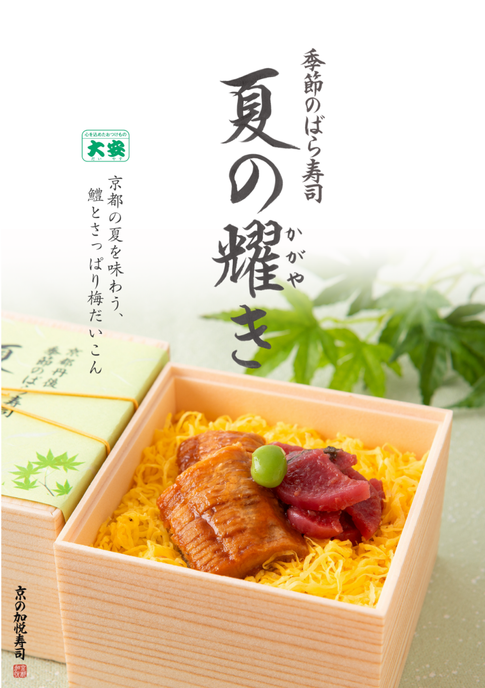 【京の加悦寿司】季節のばら寿司夏の耀き