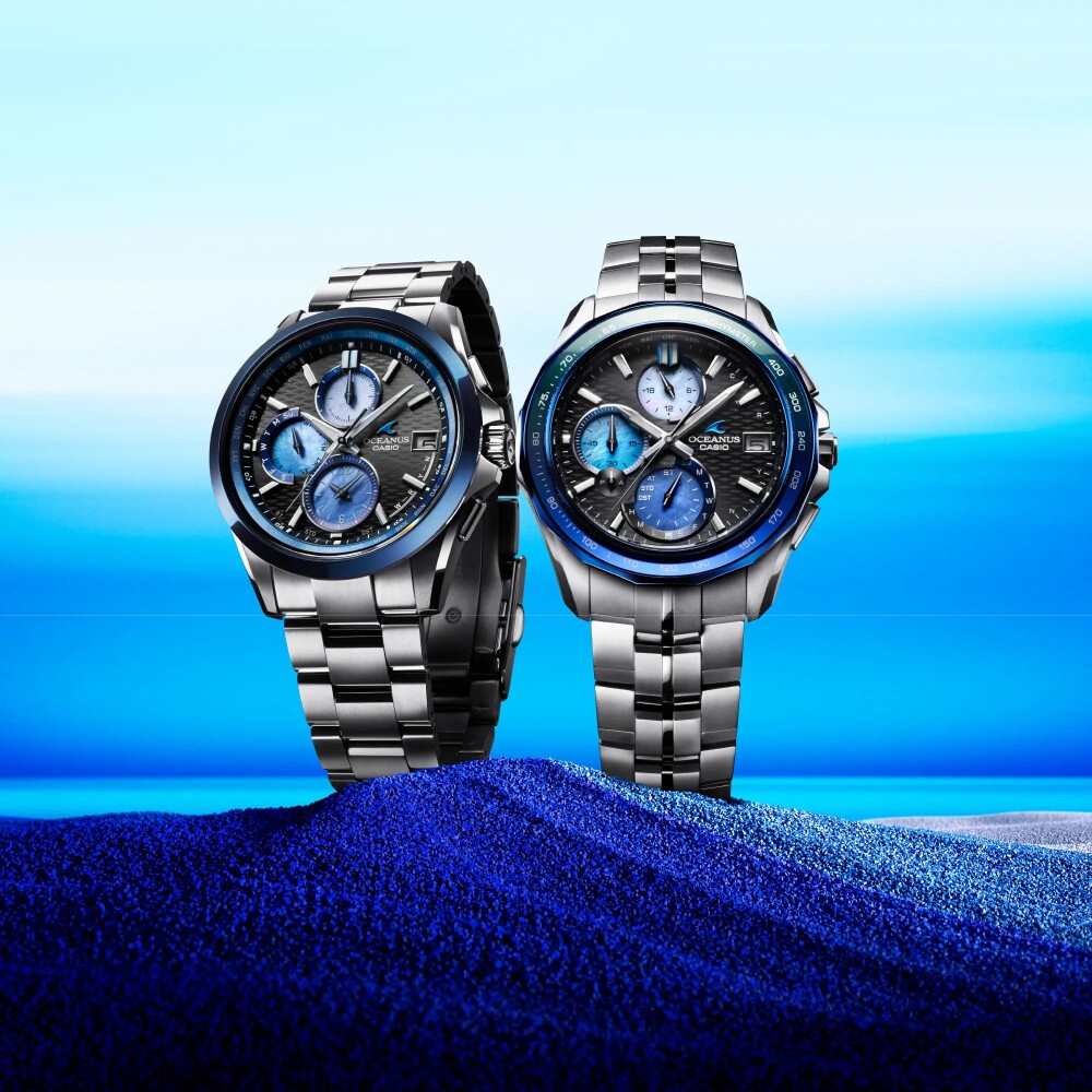 【カシオ】OCEANUS 阿波藍を使用した時計です‼