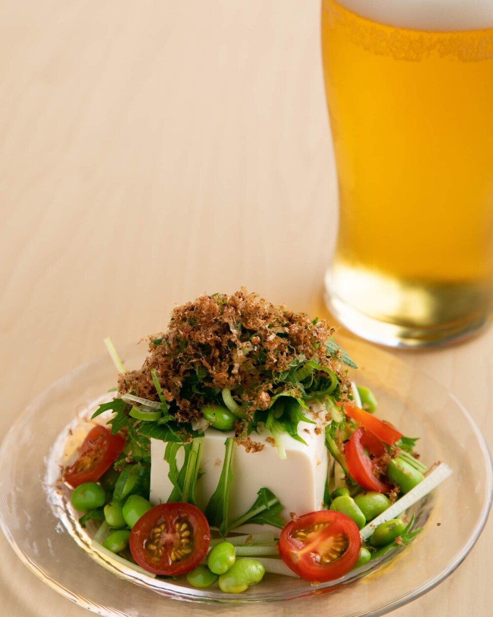 金胡麻おかかと🍅野菜🥗たっぷり冷奴