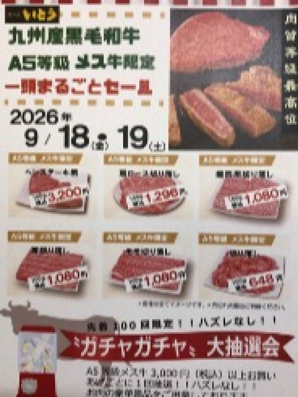 🐮一頭セール開催‼️😊