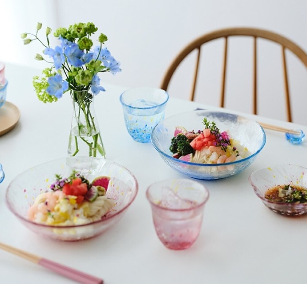 江戸硝子で食卓に彩りを。
