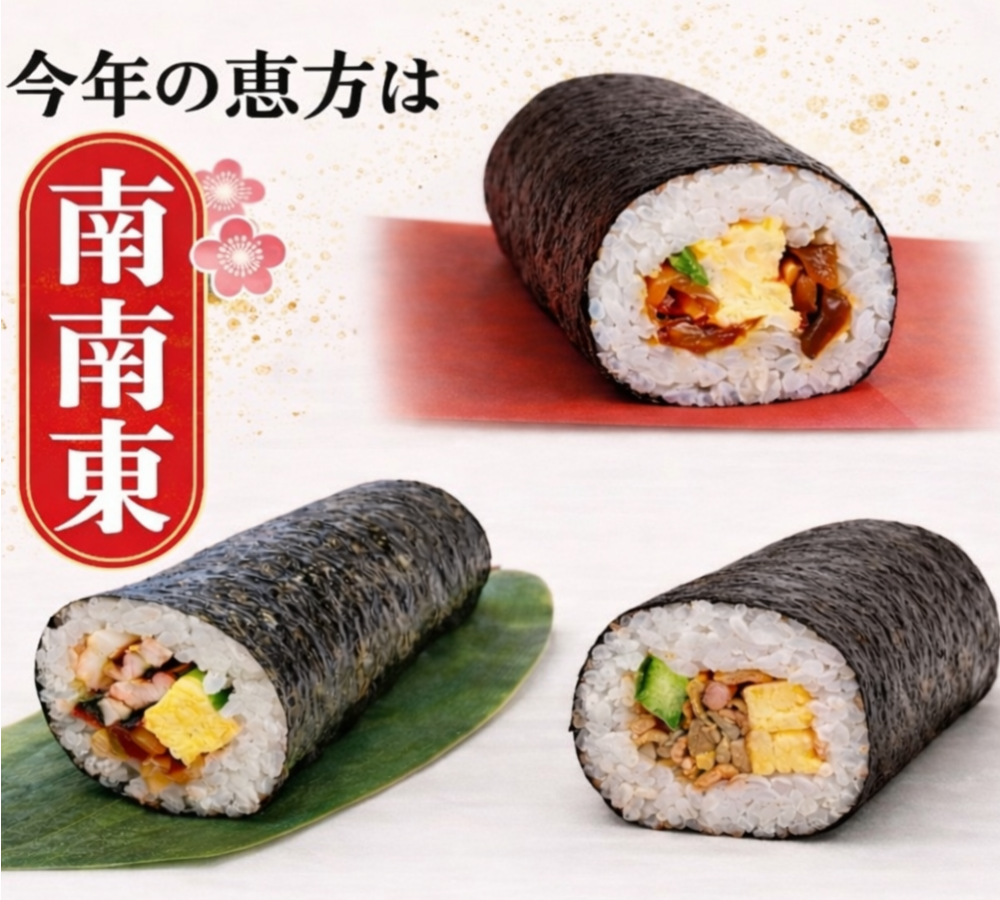 【節分】だし巻が主役の恵方巻　ご予約受付中