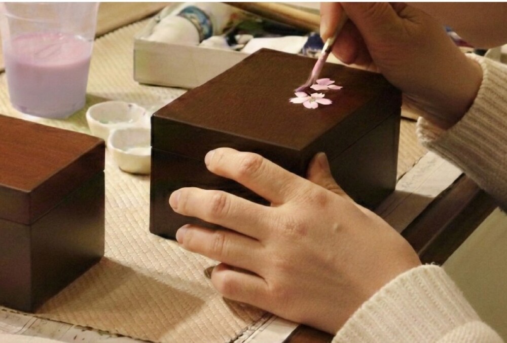 『「さくら」を描く　オルゴール絵付け体験』