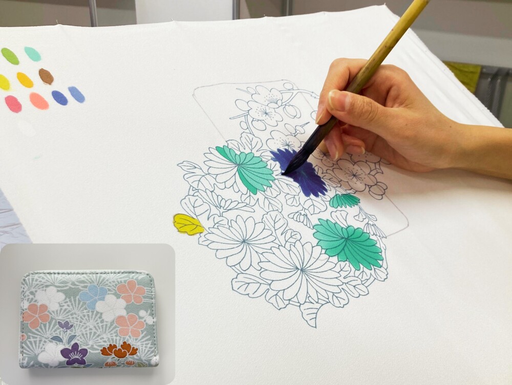 『ミニ財布を彩る京友禅彩色体験 』匠の技にふれるワークショップ