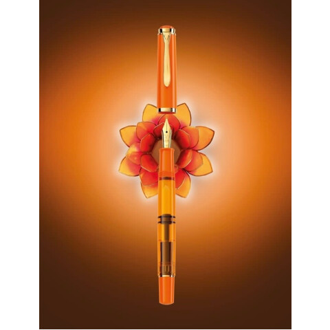 【Amami 新品文具】 Pelikan 特生 M200 オレンジデライト万年筆 ペリカン Pelikan 万年筆 Classic クラシック オレンジ デライト