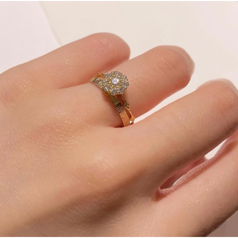 mayu 重ね着け風 指輪 リング ゴールド パール ダイヤ マユ 917550f4.png