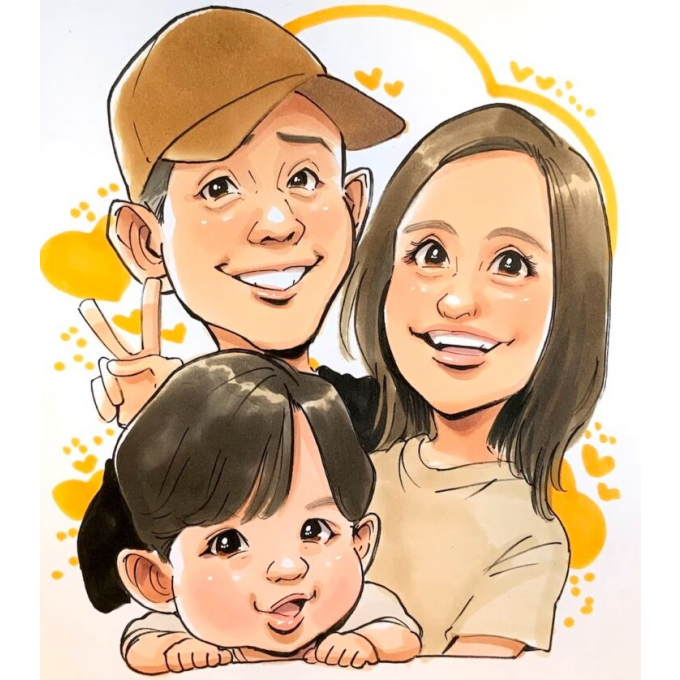 １日だけの似顔絵ブース