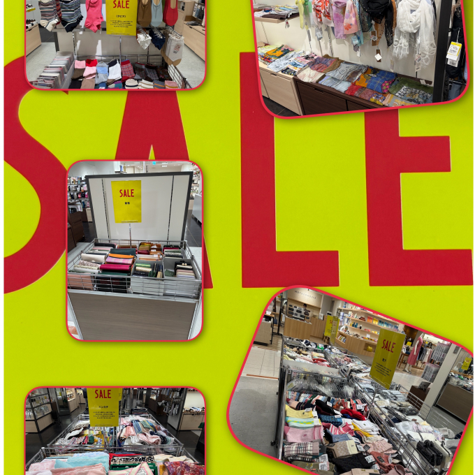 婦人洋品売場　クリアランススタート🛍️