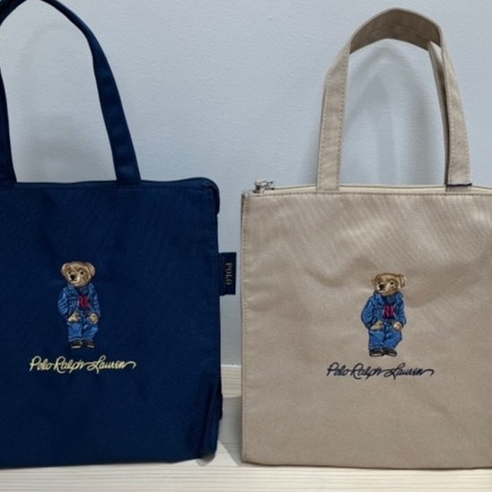 新作、キュートなポロベアの刺繍トート登場❗️