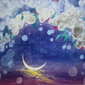 國枝愛子日本画展 ～夕映えと月華～