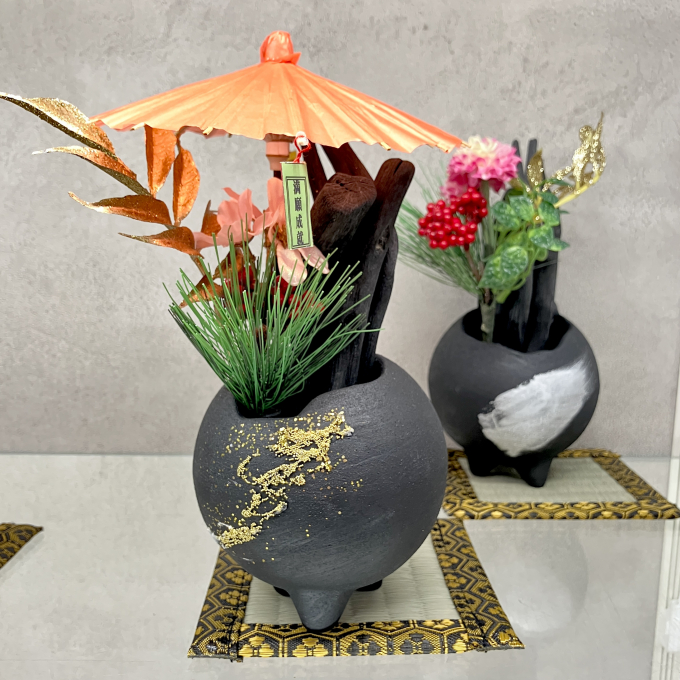 備長炭オブジェ 迎春フェア