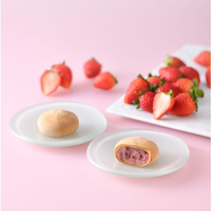 [俵屋吉富] 春限定商品 京のおまんじゅう「いちご」