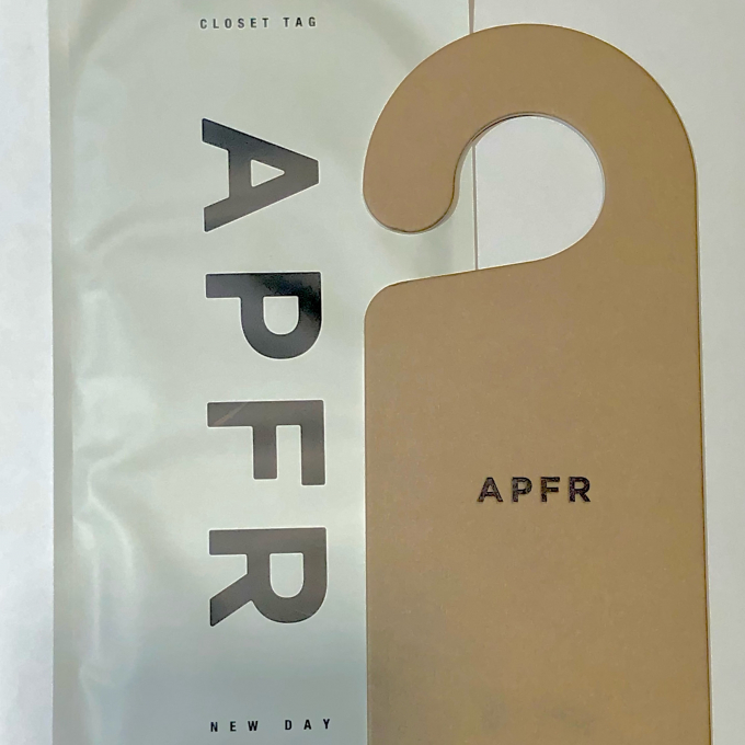APFRクローゼットタグ新しい香りが入荷中！