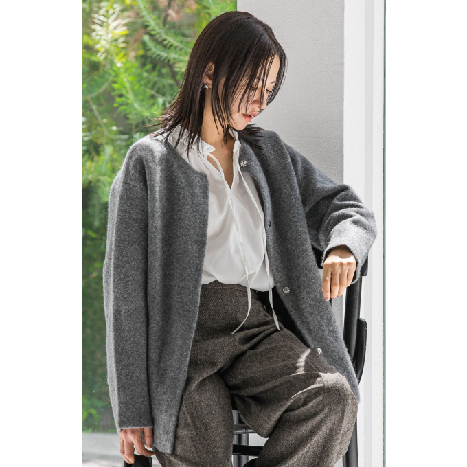 ご優待開催中!フォックス混ニットジャケット