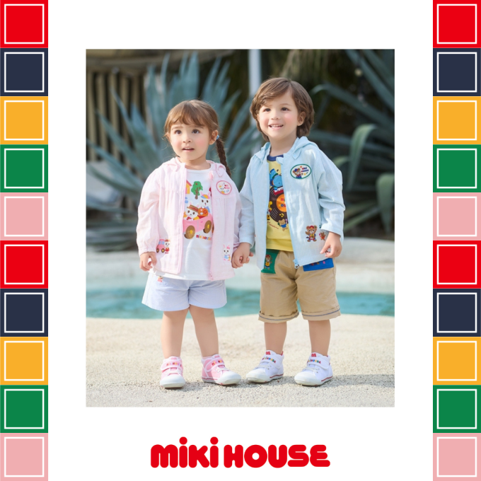 《ミキハウス》夏向けパーカー