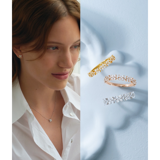 【ヴァンドーム青山】ネイルに映えるフラワーリング