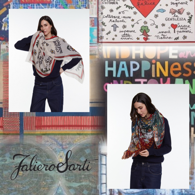 H.P.FRANCE】FalieroSarti ファリエロ サルティのストールが入荷いたし H.P.FRANCE】FalieroSarti ファリエロ サルティのストールが入荷いたし