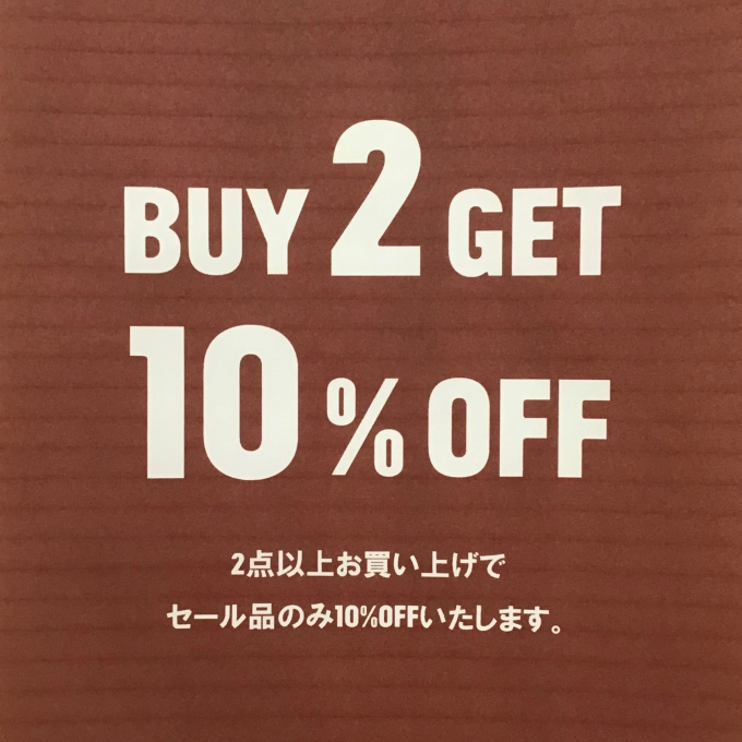 2BUY10%OFF