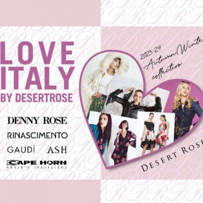 <<LOVE ITALY  BY DESERT ROSE>>【期間限定】POP UP  SHOP 9月8日(金)OPEN