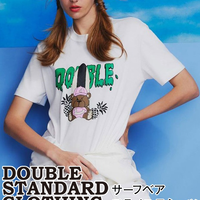 【DOUBLE STANDARD CLOTHING(ダブルスタンダードクロージング)】サーフベアフライスTシャツ