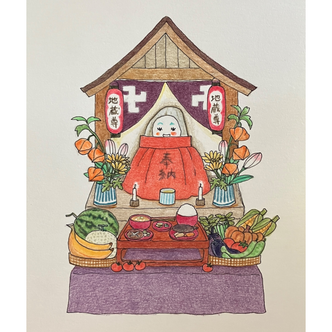 地蔵盆　商品券売場