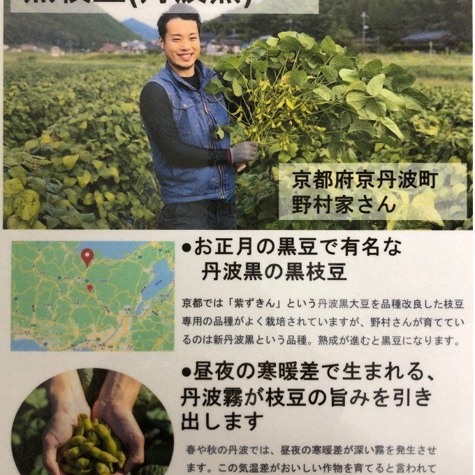 丹波黒枝豆宣伝販売