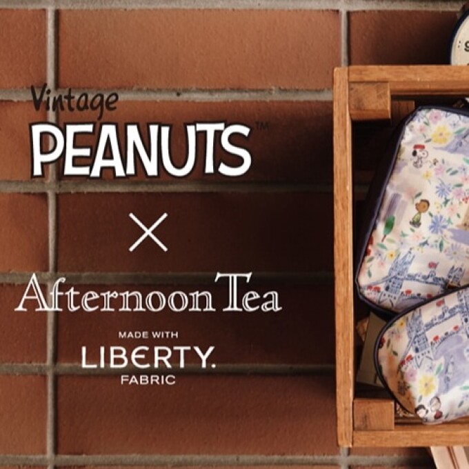 8/31㈪発売予定、リバティプリント×PEANUTS。