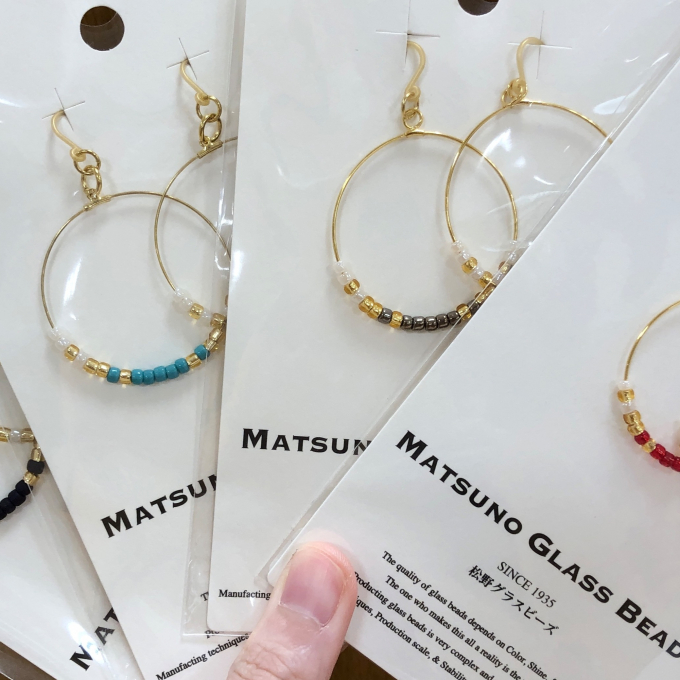 【纏byPERFECT POTION】大きなフープがオシャレなCaviarピアス🔸