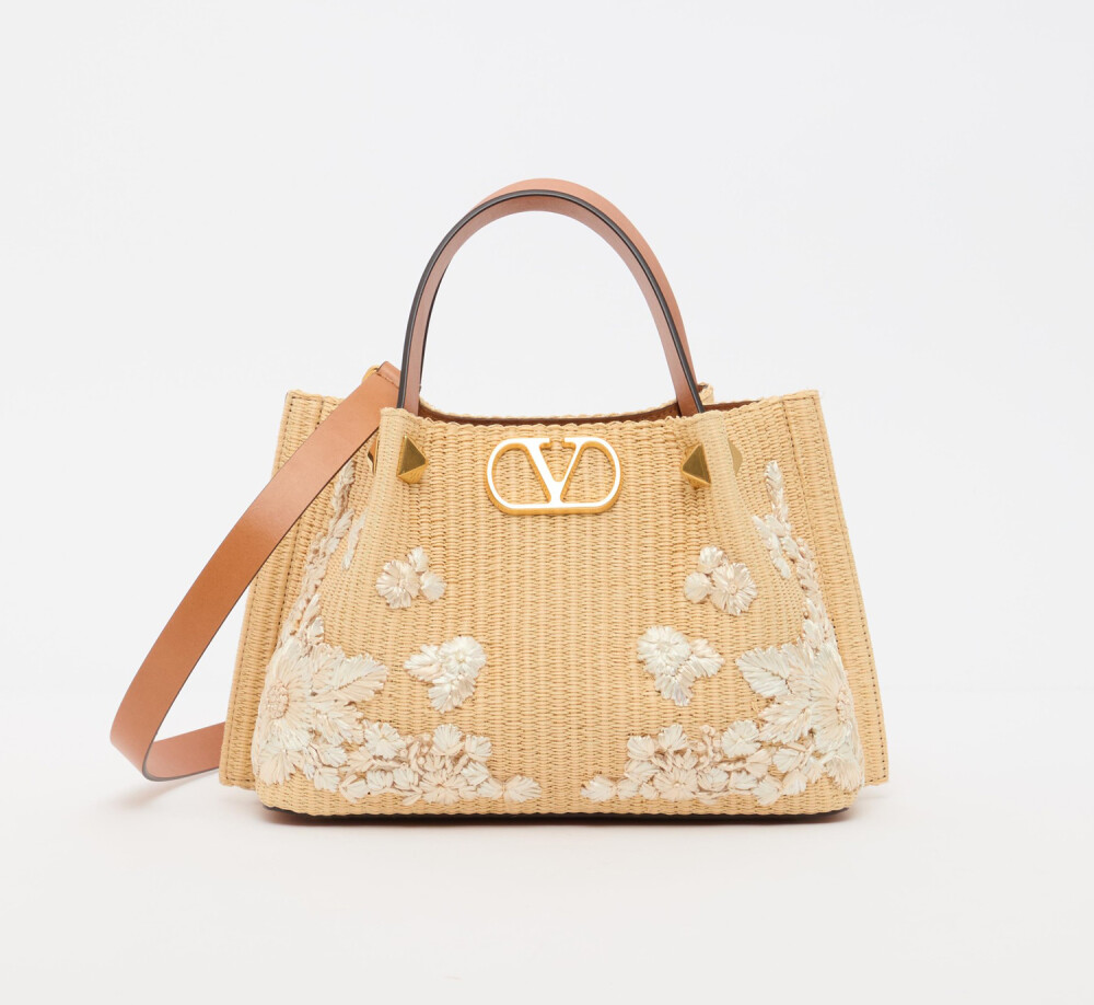 〈ヴァレンティノ ガラヴァーニ〉Vロゴ シグネチャー スモールトートバッグ