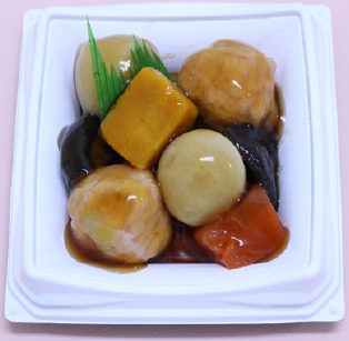 〈なだ万厨房〉海老しんじょと野菜の餡かけ