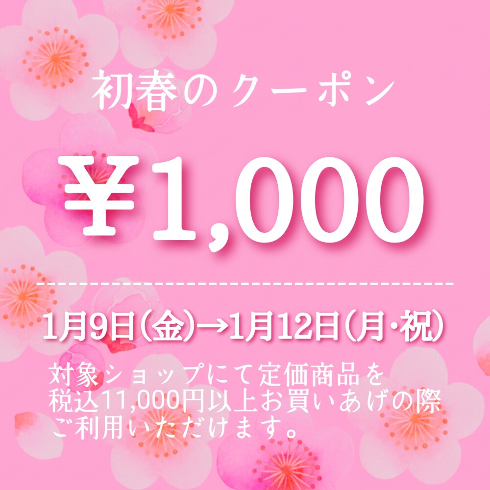 定価商品限定・売場限定！ ＼1,000円OFFクーポン配信／