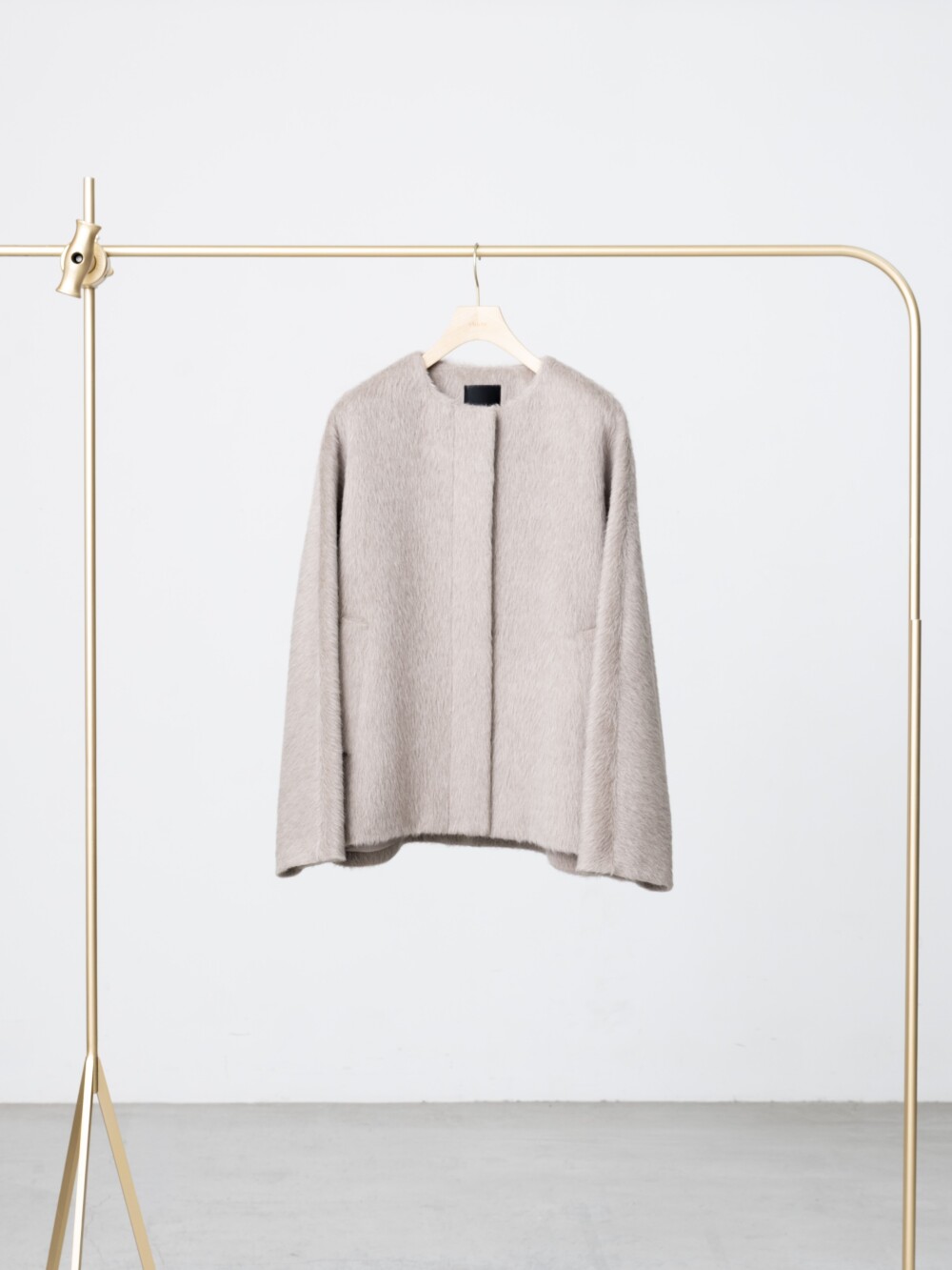 【ebure】　アルパカシャギーコート