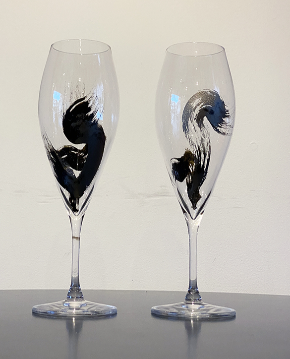 イマタニタカコ個展　墨ノカタチ　語り出す余白