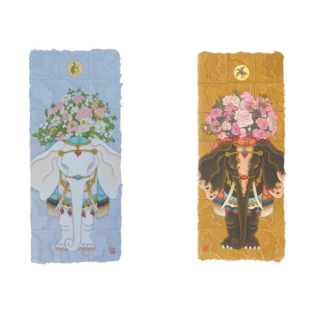 新たなる花鳥百獣の世界　佐藤潤絵画展