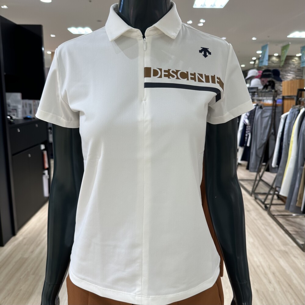 【レディス】ハーフジップシャツ