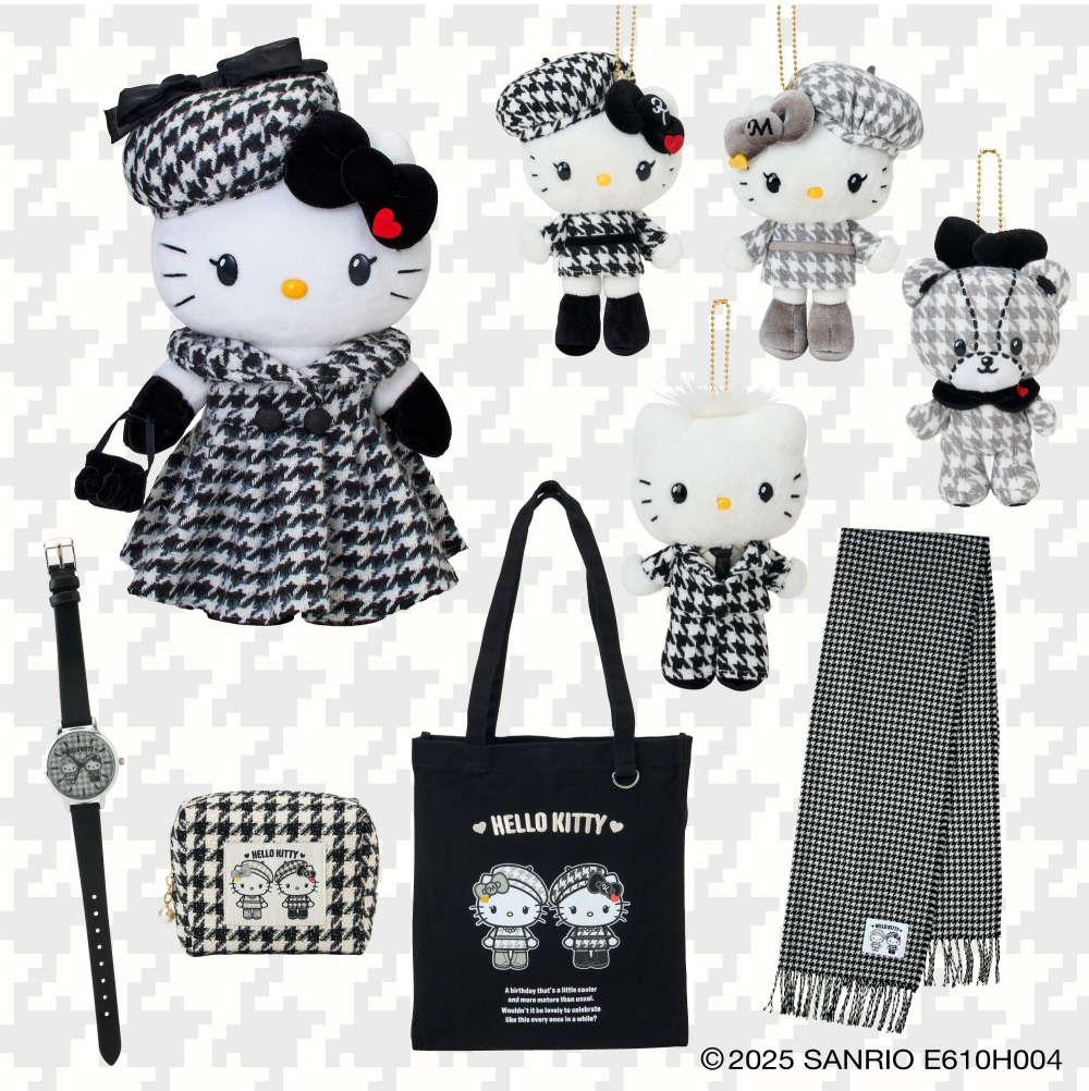 ハローキティ モノクロガーリーふたごコーデデザインシリーズ