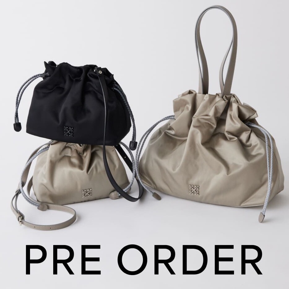 「THE CLOUDS NYLON」を使った新作バッグの予約受付中