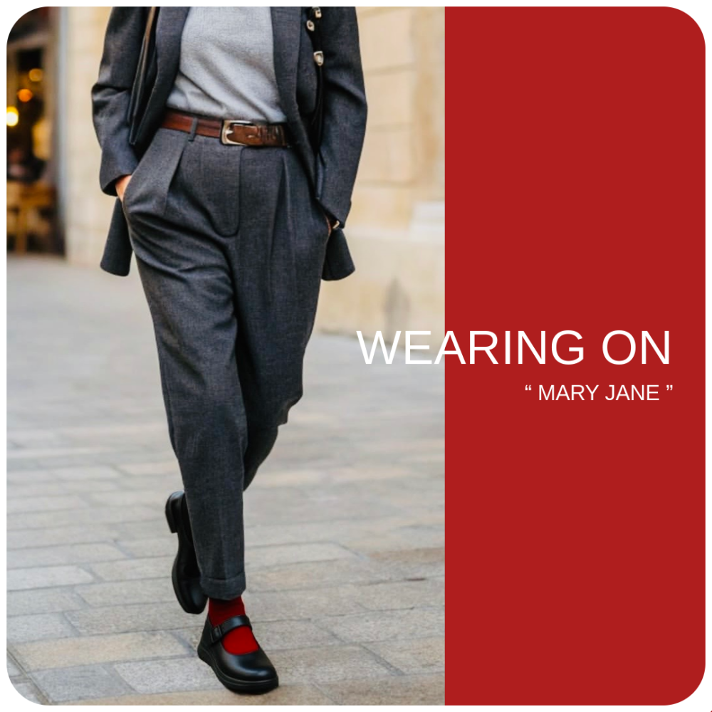 【NEW】立ったままで履ける”MARY JANE(メリージェーン）”【WEARING ON】