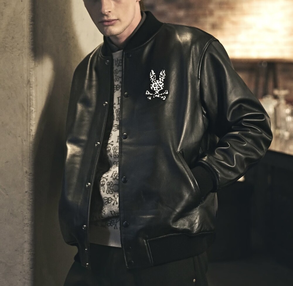 【サイコバニー】シープレザーバーシティジャケット