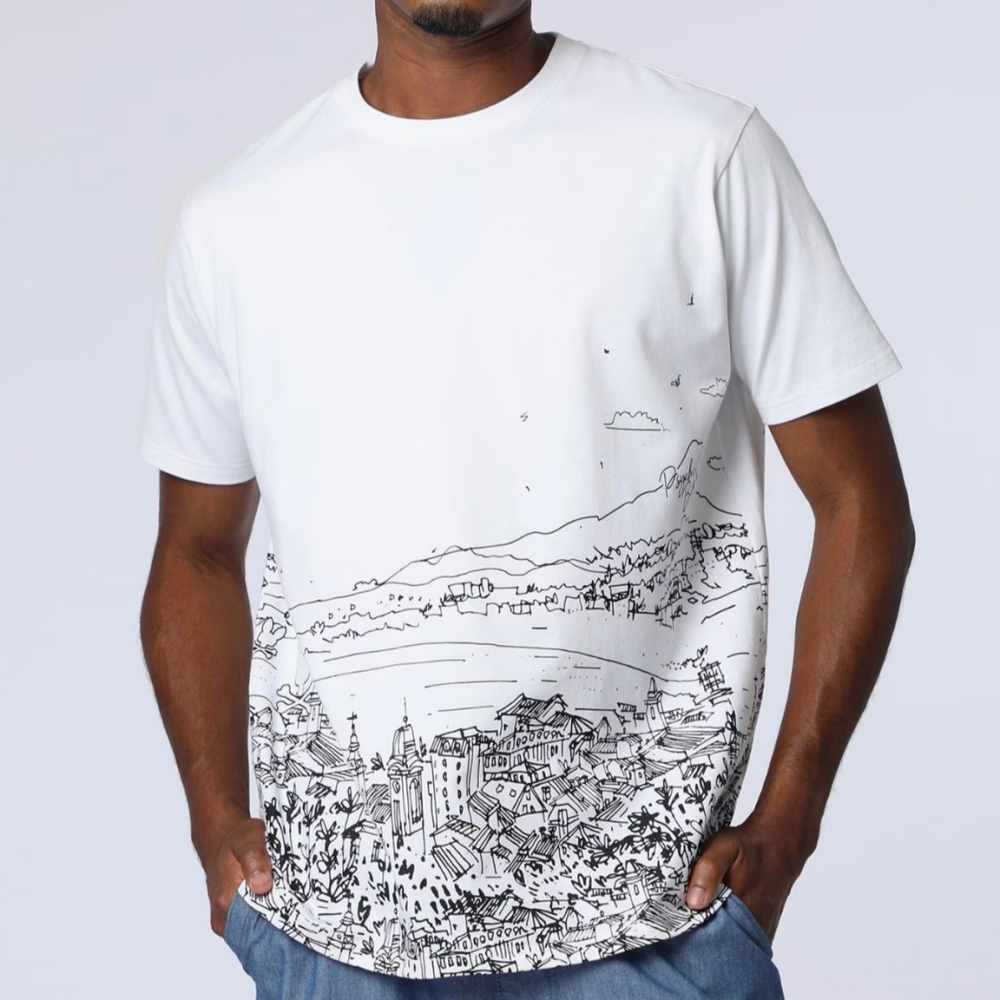 【サイコバニー】フリーハンドグラフィックTシャツ