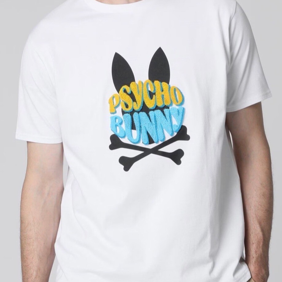 【サイコバニー】フロッキープリントTシャツ